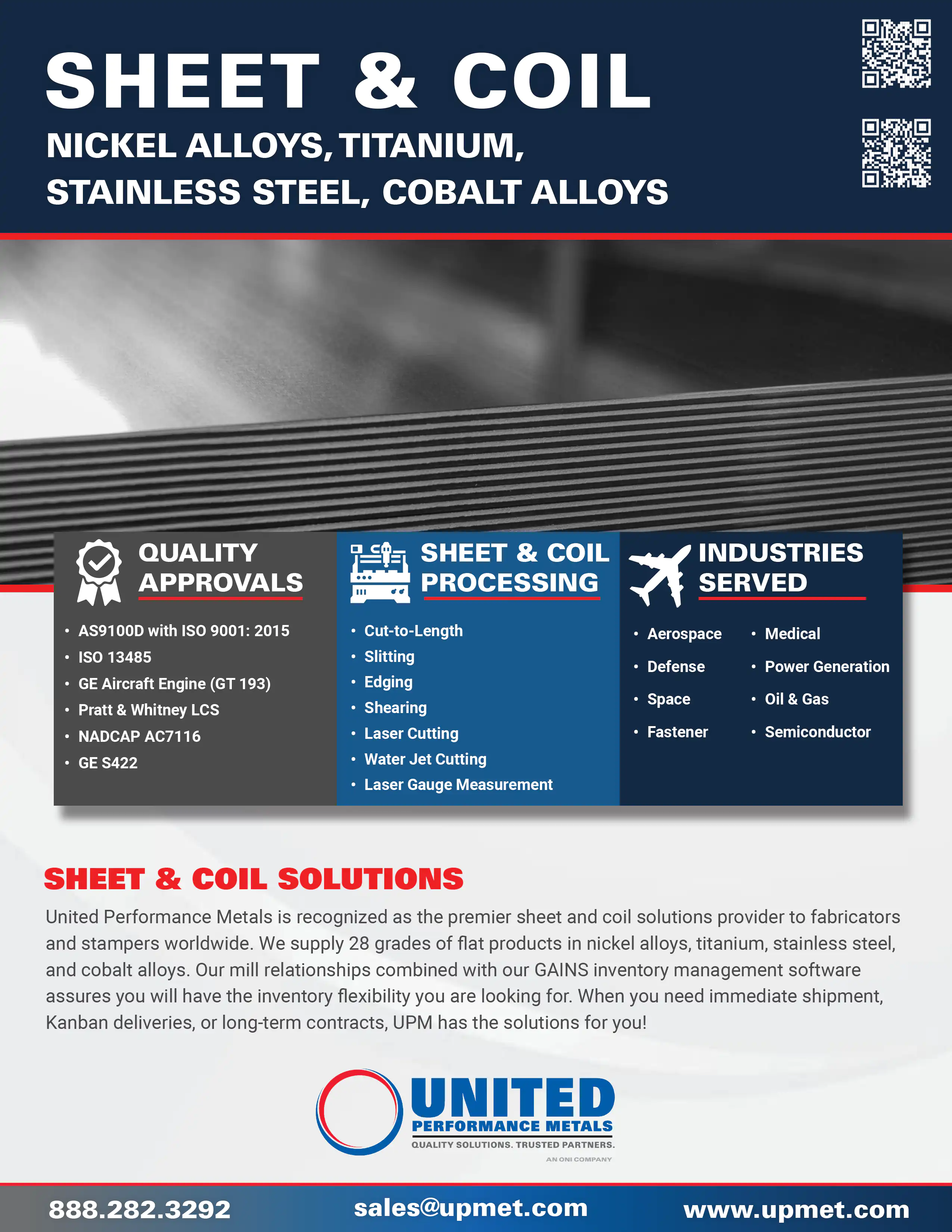 Metal Sheet Products Line Card