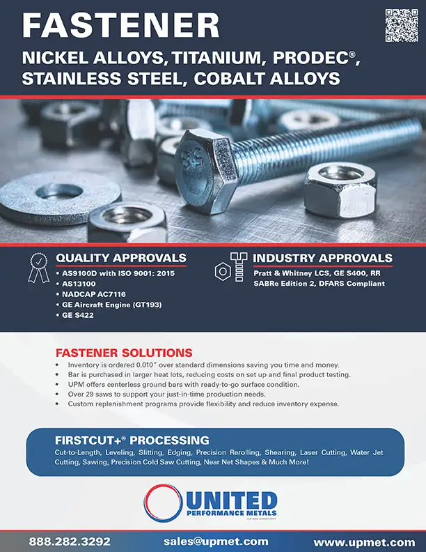 Metals for Fasteners Linecard