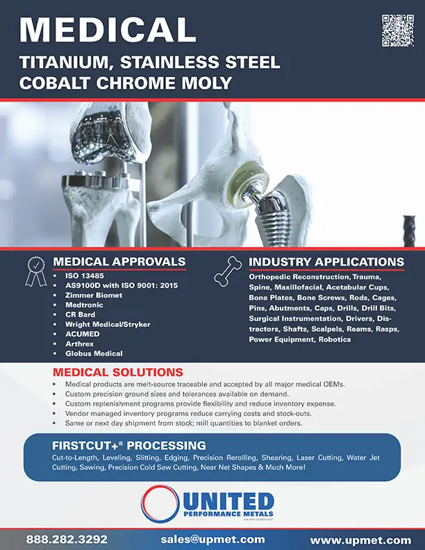 Medical Metals Linecard