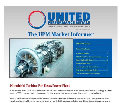 February Surcharge Update and Market Informer