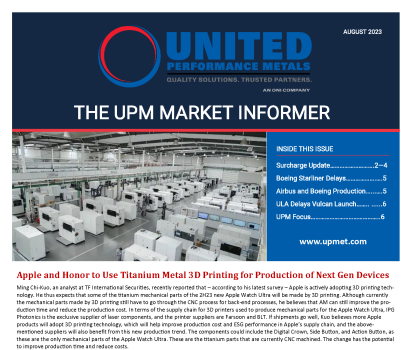 AUGUST SURCHARGE UPDATE AND MARKET NEWS