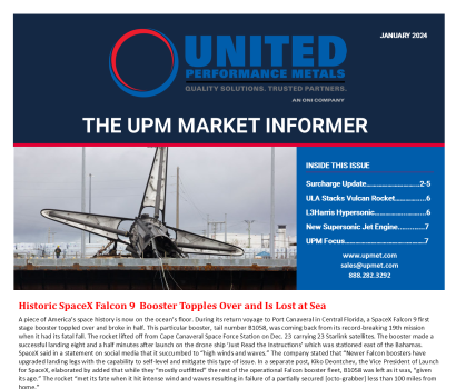 JANUARY SURCHARGE UPDATE AND MARKET NEWS