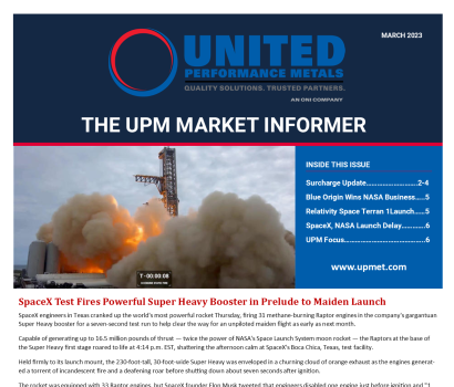 MARCH SURCHARGE UPDATE AND MARKET NEWS