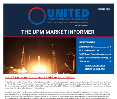 OCTOBER SURCHARGE UPDATE AND MARKET NEWS