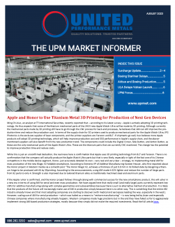August Market News and Surcharge Update
