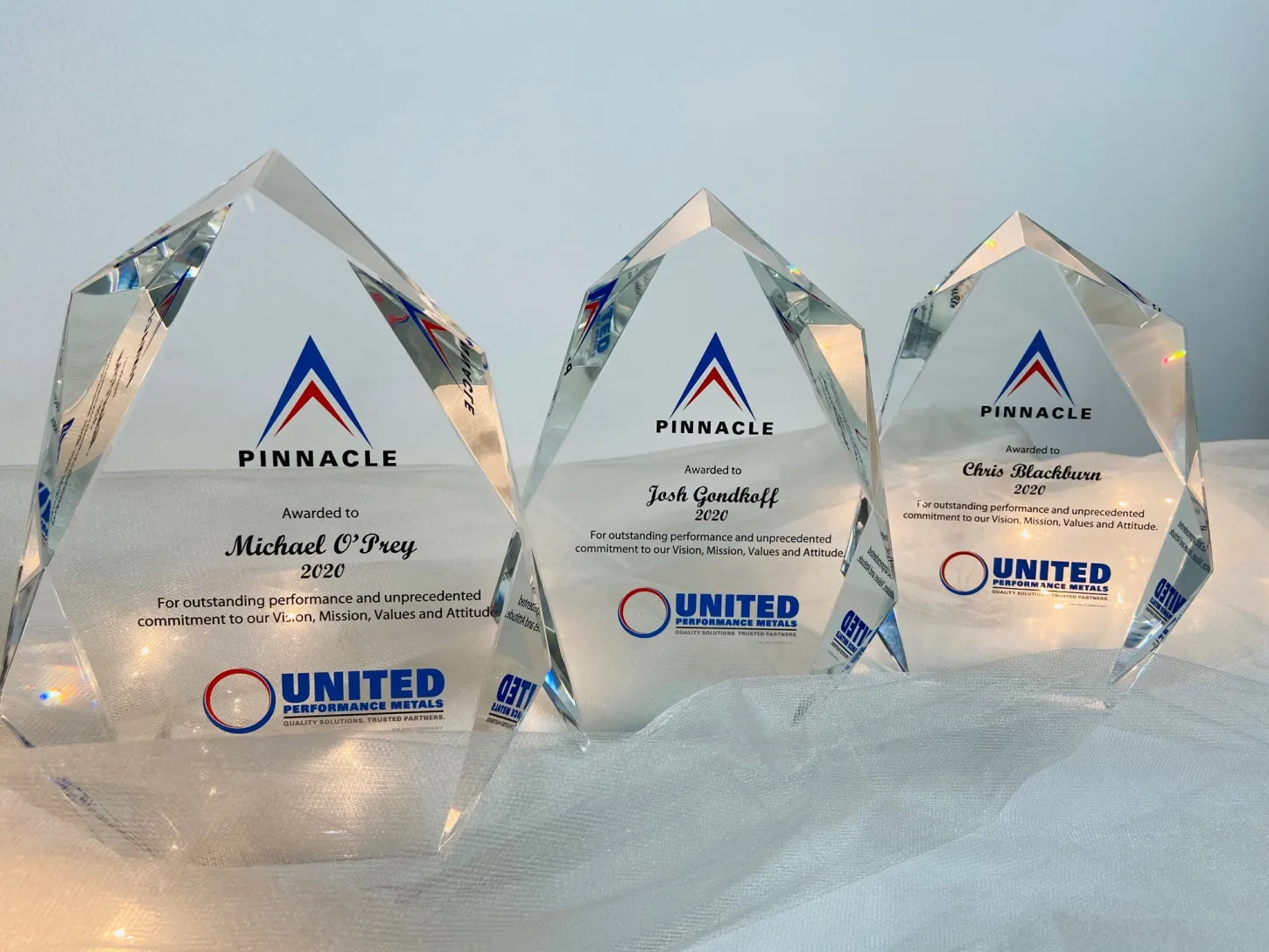 United Performance Metals Names 2020 Pinnacle Award Recipients